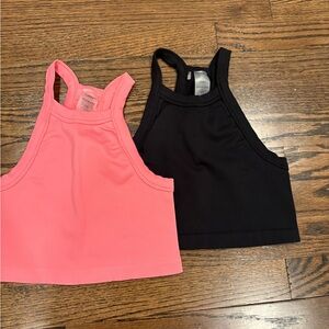 Aritiza Seamless Racerback Crop Top (lot of 2) XS